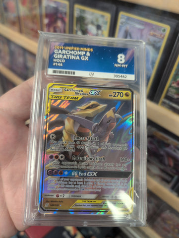 Garchomp & Giratina GX - 146/236 - Unified Minds - ACE Graded Card 8 - #305462