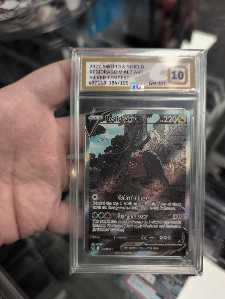 Regidrago V - 184/195 - Silver Tempest - Graded Card 10 - #37115