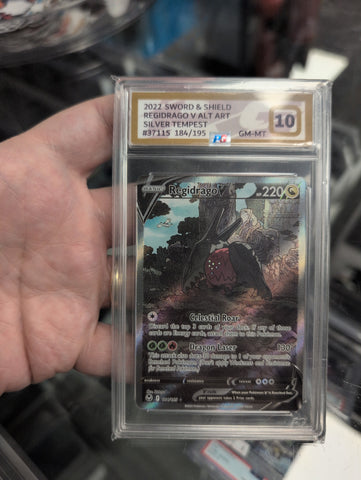 Regidrago V - 184/195 - Silver Tempest - Graded Card 10 - #37115