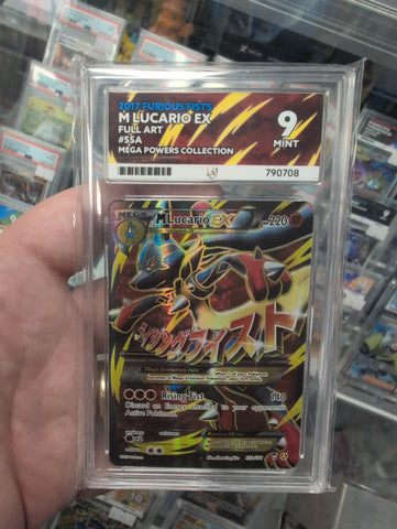 M Lucario ex - 55a/111 - Furious Fists - Ace Graded Card 9 - #790708