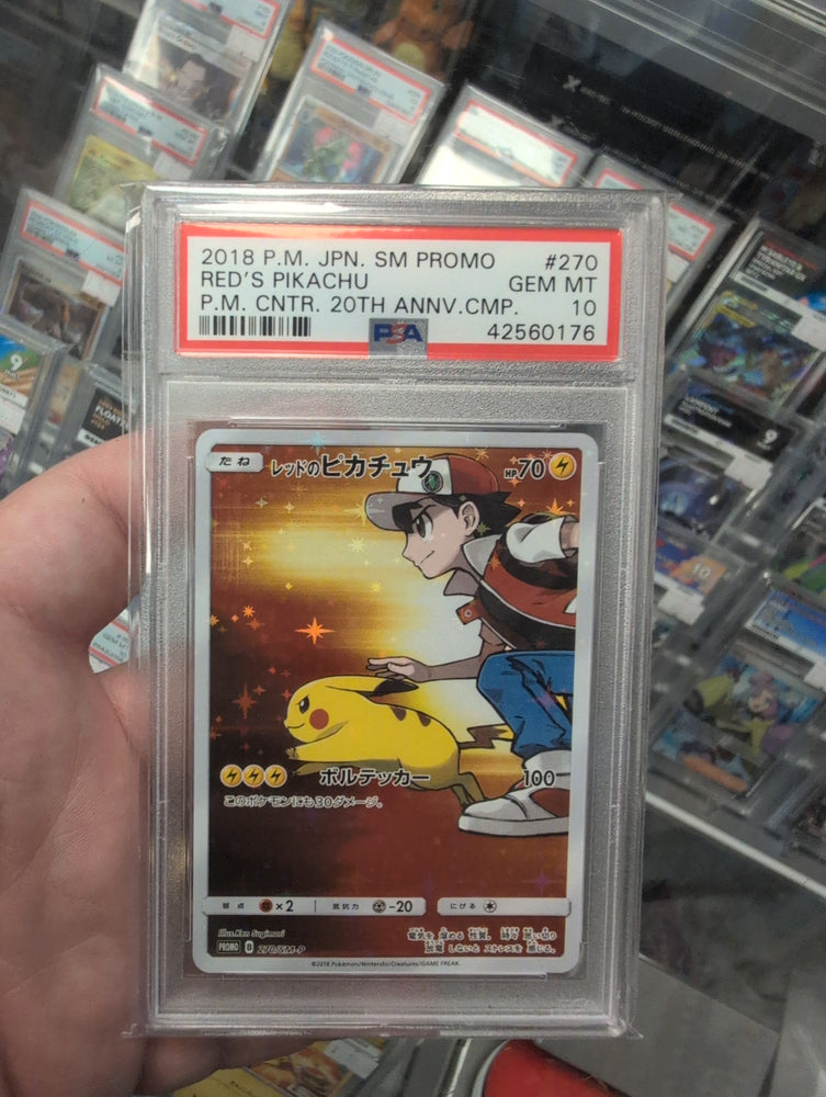 Red's Pikachu - 270/SM-P - SM Promo - PSA Graded Card 10 - #42560176