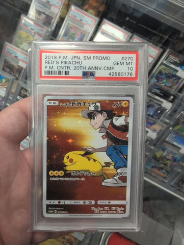 Red's Pikachu - 270/SM-P - SM Promo - PSA Graded Card 10 - #42560176