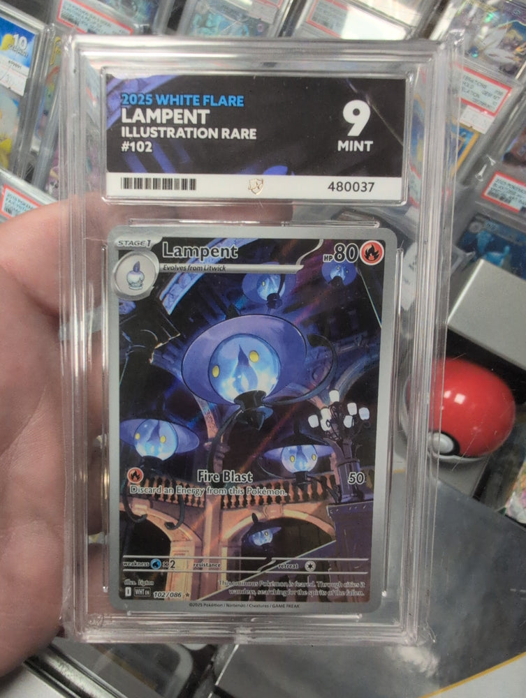 Lampent - 102/086 - White Flare - Ace Graded Card 9 - #480037