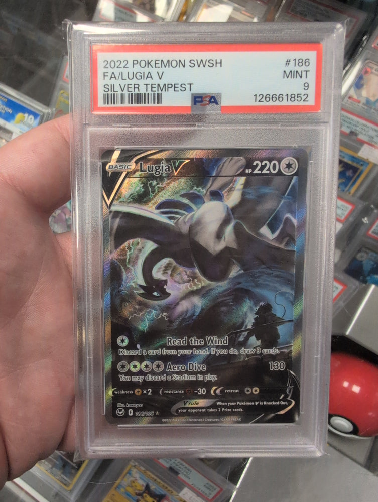 Lugia V - 186/195 - Silver Tempest - Ace Graded Card 9 - #126661852