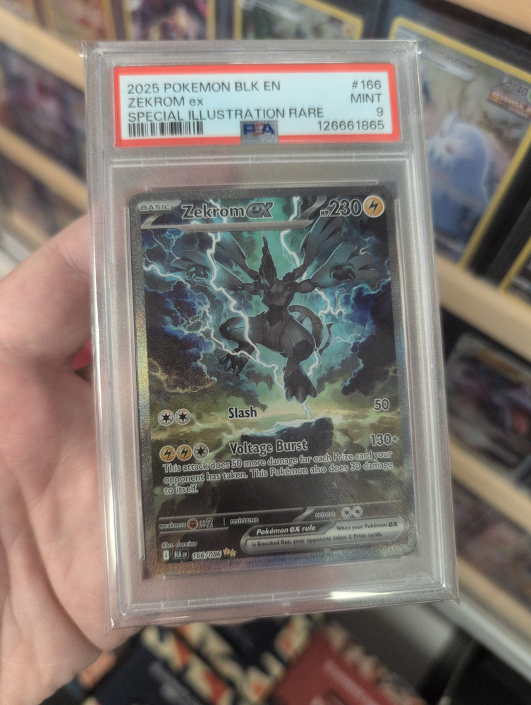 Zekrom ex - 166/086 - Black Bolt -  PSA Graded Card 9 - #126661865