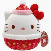 SQUISHMALLOWS - SANRIO - 8IN HELLO KITTY & FRIENDS CHRISTMAS PLUSH - HELLO KITTY