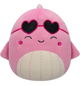 Squishmallows 7.5 Plush - Val the Pink Whale in sunglasses