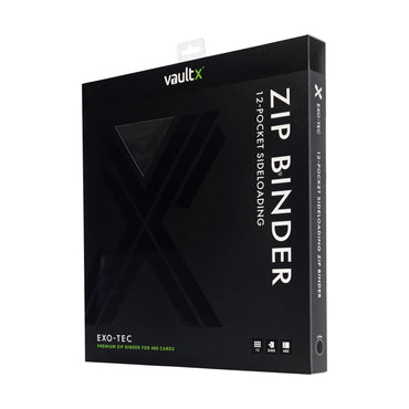 Vault X - 12-Pocket EXo-Tec® - Zip Binder - Black