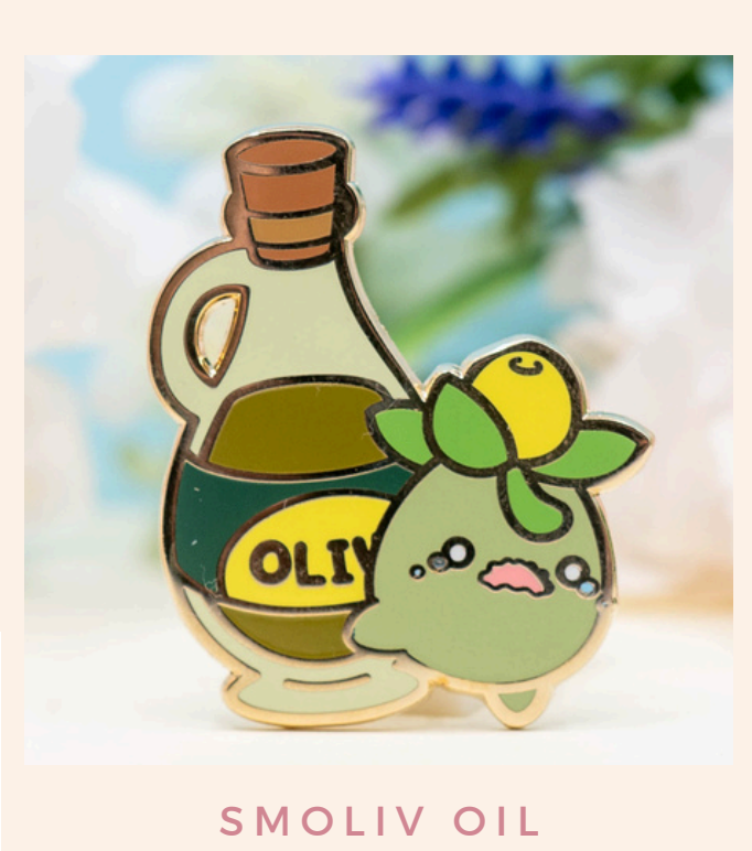 Smoliv Oil - Pin Badge by Poroful