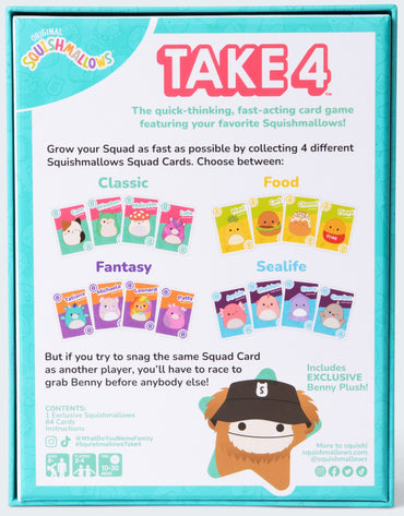 SQUISHMALLOW - TAKE 4 Card Game