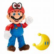 Super Mario - Mario With Cappy 4" Articulated Figure