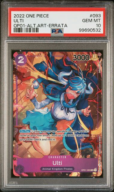 Ulti - OP01-093 Alternate Art Errata - PSA Graded Card 10 - #99690532