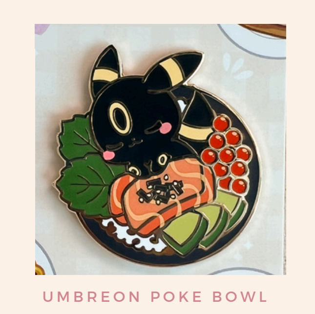 Umbreon Poke Ball - Pin Badge by Poroful