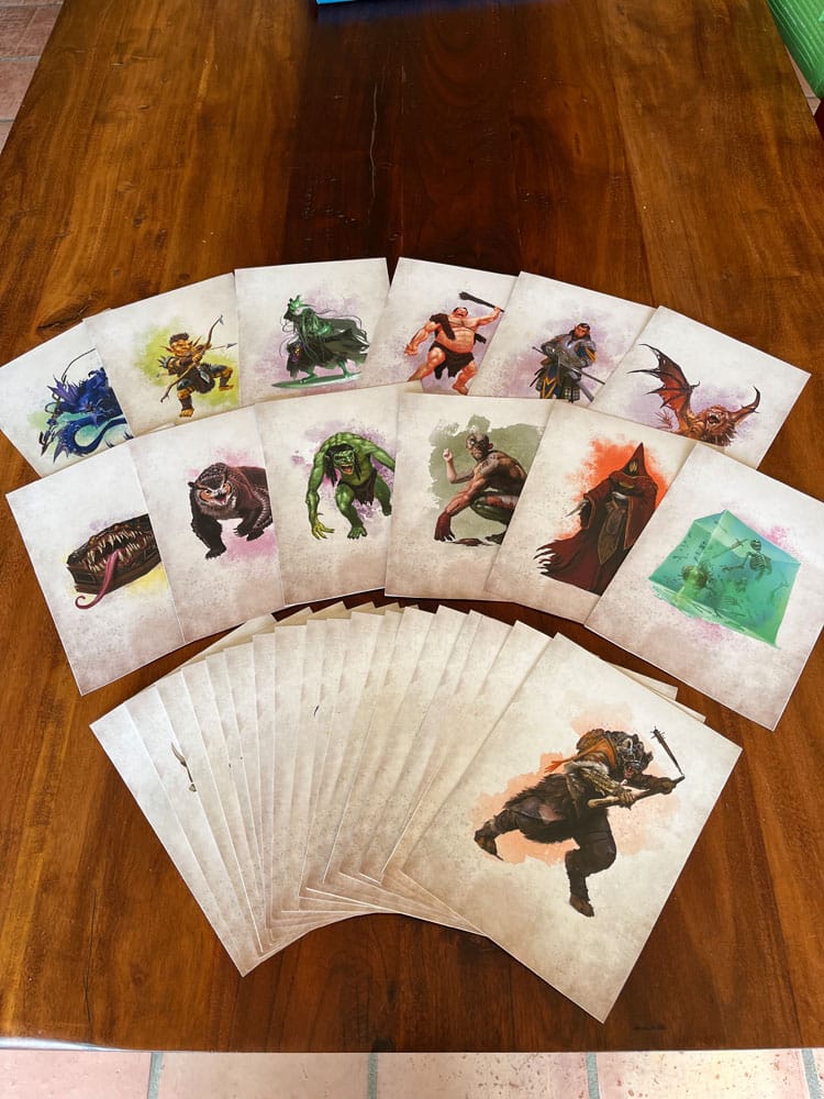 Dungeons & Dragons RPG Encounter Cards Challenge Rating 0-6: Pack 2