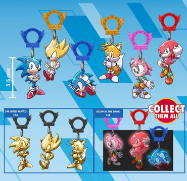 Sonic the Hedgehog -  Backpack Hangers Bags Series 4 Display