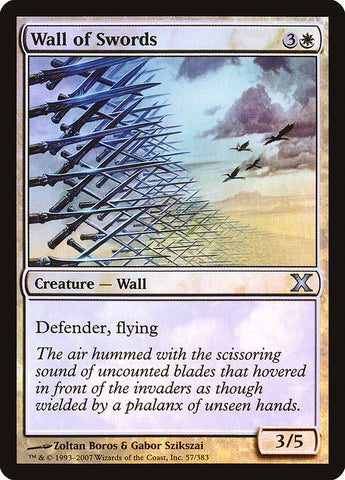 Wall of Swords (Premium Foil) [Tenth Edition]