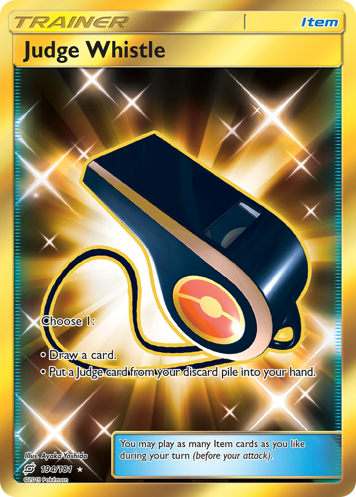 JUDGE WHISTLE - 194/181 - TEAM UP - SECRET RARE