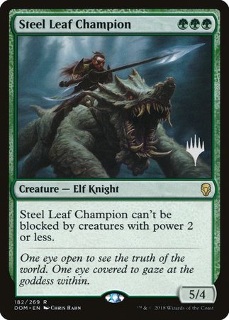 Steel Leaf Champion [Dominaria Promos]