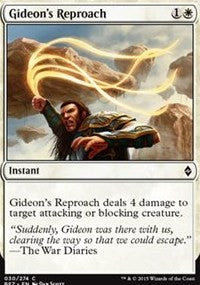 Gideon's Reproach [Battle for Zendikar]