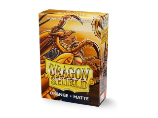 Dragon Shield Sleeves Matte Orange (60) Japanese Size