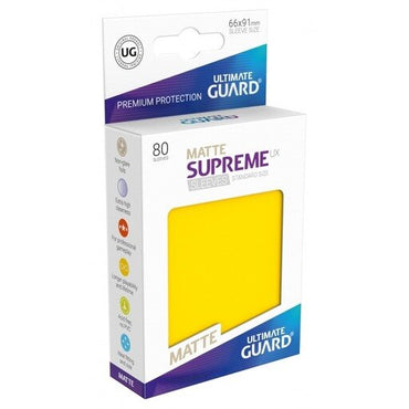 Ultimate Guard Supreme UX Sleeves Standard Size Matte Yellow (80)