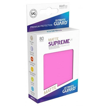 Ultimate Guard Supreme UX Sleeves Standard Size Matte Pink (80)