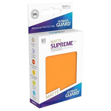 Ultimate Guard Supreme UX Sleeves Standard Size Matte Orange (80)