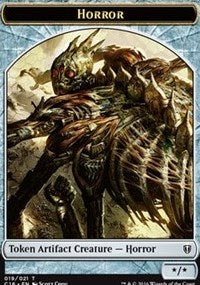 Horror // Thopter Double-sided Token [Commander 2016 Tokens]