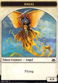 Angel // Saproling Double-sided Token [Planechase Anthology Tokens]