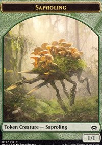 Saproling // Goblin Double-sided Token [Planechase Anthology Tokens]