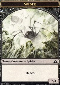 Spider // Saproling Double-sided Token [Planechase Anthology Tokens]