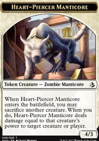 Heart-Piercer Manticore Token [Amonkhet Tokens]