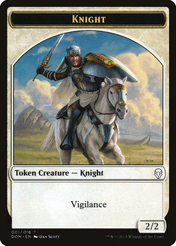 Knight (001/016) [Dominaria Tokens]
