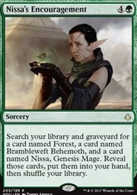 Nissa's Encouragement [Hour of Devastation]