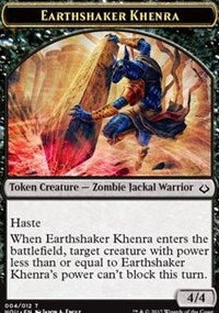 Earthshaker Khenra Token [Hour of Devastation Tokens]
