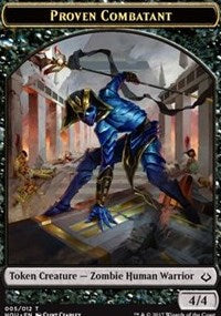 Proven Combatant // Zombie Double-sided Token [Hour of Devastation]
