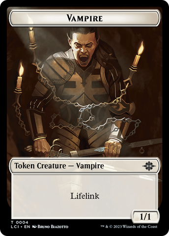 Emblem - Sorin, Lord of Innistrad // Vampire (0004) Double-Sided Token [The Lost Caverns of Ixalan Commander Tokens]