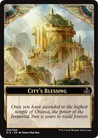 City's Blessing Token (006) [Rivals of Ixalan Tokens]