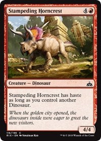 Stampeding Horncrest [Rivals of Ixalan]