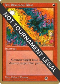 Red Elemental Blast - 1996 George Baxter (4ED) [Pro Tour Collector Set]