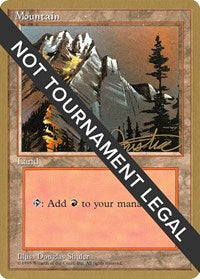 Mountain (A) - 1996 Mark Justice (4ED) [Pro Tour Collector Set]