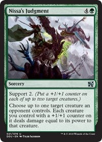 Nissa's Judgment [Duel Decks: Elves vs. Inventors]