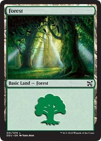 Forest (31) [Duel Decks: Elves vs. Inventors]