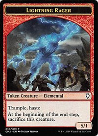 Lightning Rager Token [Commander Anthology Volume II Tokens]