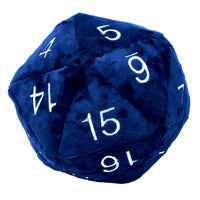 Ultra Pro - Jumbo D20 Novelty Dice Plush - Blue with White Numbering