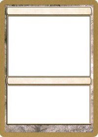 2003 World Championship Blank Card [World Championship Decks]