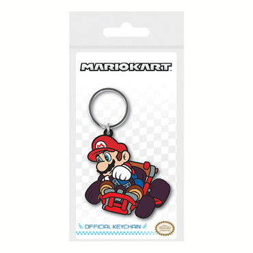 Super Mario Keychain - Mario Kart - Mario Drift Rubber Keyring