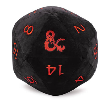Ultra Pro - Dungeons & Dragons - Black and Red D20 Jumbo Plush Dice