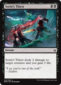 Sorin's Thirst [War of the Spark]