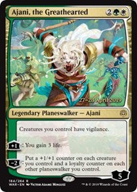 Ajani, the Greathearted [War of the Spark Promos]